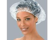 20pcs Hair Salon Disposable Clear Spa Hair Salon Home Shower Bathing Elastic Disposable Cap Convenient to Use