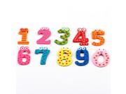 Cute 10Pcs 0 9 Number Wooden Fridge Magnets Refrigerator Stickers X mas Toy