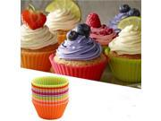 12 pcs Silicone Cake Muffin Chocolate Cupcake Liner Baking Cup Cookie Mold