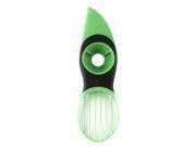 3 in 1 Multi purposes Slicer Green Plastic Slices Blade Fruit Pitter Tool Kit
