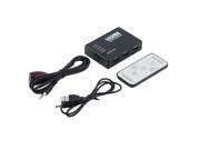 5 Port 1080P Video HDMI Switch Switcher Splitter for HDTV PS3 DVD IR Remote FF