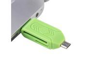 New Reliable Micro USB OTG TF SD Card Reader for Cell Phone PC green