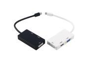 Thunderbolt to DVI VGA HDMI HDTV Adapter 3in1 For Microsoft Surface Pro 3 2 1 FF