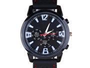 Luxury Military Pilot Army Outdoor Style Silicone Mens Wrist Watch