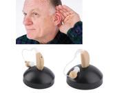 New Rechargeable Hearing Aids Personal Sound Voice Amplifier Behind The Ear