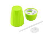 Bonsai Pot Toothbrush Washing Gargle Cup Glass Holder Set Bathroom Travel
