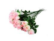 20 Head Artificial Rose Flowers For Home Wedding Bridal Bouquet Decoration