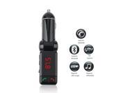 LCD Bluetooth Car Set FM Transmitter MP3 USB Charger Handsfree For iPhone