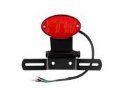2015 Universal Red LED 12V Motorcycle Rear Tail Light Oval Brake Stop Lamp FF