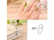 1 pcs Top Above Knuckle Opening Style Twisted Band Midi Finger Nail Ring