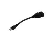 3pcs Set Universal USB 2.0 A Female to Micro B Male Converter OTG Adapter Cable for Smart Phone Black Female To Male Converter