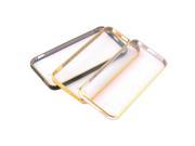 Ultra Thin Aluminum Metal Bumper Clear Back Case Cover Skin for iPhone 5