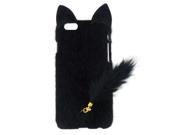 3D Cute Lovely Fluffy Tail Cat TPU Case Cover Skin for iPhone6 4.7 Case