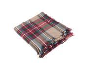 Women Oversized Blanket Tartan Scarf Wrap Shawl Plaid Cozy Faux Cashmere