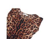 Personalized Sexy Sleeveless Leopard Style Cotton Mini Dress Casual Skirt