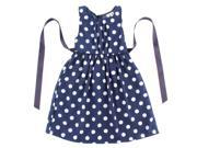 Summer Baby Kids Girls Princess Party Polka Dot Bowknot Gown Dresses 4 6Y