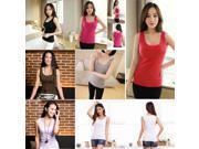 Sexy Ladies Multicolor Long Sleeveless Cotton Tank Top Casual Blouses Tops