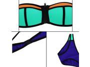 2015 Sexy Womens Push Up Padded Triangle Bikini Set Swimsuit Swimwear