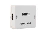 Mini 1080P Audio VGA to HDMI HD HDTV Video for PC Laptop Adapter Converter FF
