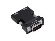 HDMI Female to VGA Male Converter Audio Adapter Support 1080P Signal Output FF