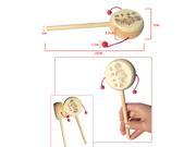 Baby Kids Child Wood Rattle Drum Instrument Child Musical Toy Chinese Styles