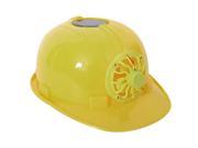 Outdoor Solar Energy Safety Helmet Hard Ventilate Hat Cap Cooling Cool Fan