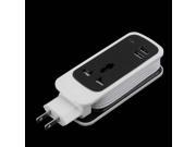 3 in 1 Mini Multi Useful Dual USB Charger Adaptor Socket US Plug