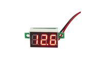 Mini Red LED Panel Voltage Meter 3 Digital Adjustment Voltmeter