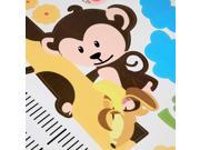 Kids Height Growth Chart Cartoon Giraffe Monkey Wall Sticker Room Decor FF