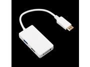 3 in 1 Display Port DP Male to HDMI DVI VGA Female Adapter For PC Laptop FF