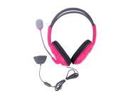 New Pink Headset Headphone With Mic For Xbox 360 Live Wireless Controller