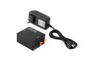 Analog L R to Digital Coaxial Coax RCA Optical Audio Converter Adapter