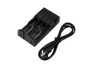 New I2 Charger Battery Box US Plug Cable for LED Flashlight Torch Heaplamp