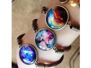 New Fashion Jewelry Galaxy Nebula Space Weave Strap Gemstone Bracelet Bangle