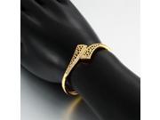 Fashion Jewelry 18K Hollowed Geometric Bracelet Zircon Bracelet Bangle