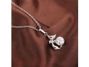 Chic Women s Exquisite Lovely Cute Cat Rhinestone Charms Pendant Necklace