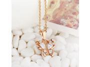 Women Fashion Butterfly Crystal Rhinestone Charm Pendant Chain Necklace Hot