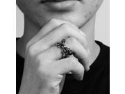 316L Stainless Steel Men s Vintage Finger Ring Gothic Punk Party Ring