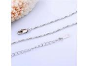 1.5mm Simple Platinum Plating Twisted Snake Chain Brass Necklace Jewelry New