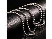 2.4mm Vintage 316L Stainless Steel Ball Beads Chain Link Necklace Jewelry