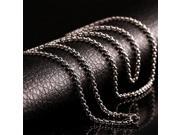 2.5mm Vintage 316L Stainless Steel Curb Chain Link Necklace Jewelry New