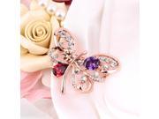 Charming Women Butterfly Design Crystal Rhinestone Brooch Pin Jewelry Gift