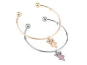 New Style Fashion Women Owl Rhinestone Cuff Bracelet Bangle Jewelry Gift