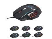 Optical 7 Buttons Scroll Wheel Colorful Mouse for Gamer Gaming Desktop