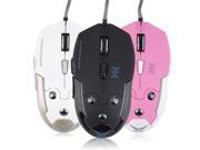 2000 DPI Optical Adjustable 6 Button USB Wired Mouse Magnetic Therapy Massage
