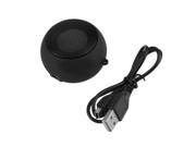 Mini USB Keychain Hamburger Speaker 3.5mm for Mobile Phone PC MP3 Tablet black