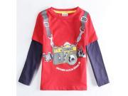 Soft High Quality Camera Pattern Long Sleeve Shirts For Baby Boys