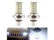 2 pcs H4 DC12V 120LED SMD High Low Beam LED Fog Light Headlight Lamp White