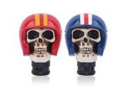 Universal Rider Helmet Human Skull Head Stick Shift Knob Shifter Gear