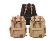 Men s Vintage Canvas Hiking Travel Military Backpack Satchel Bags New